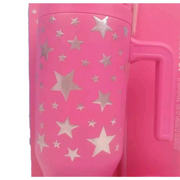 Hydrapeak Voyager 40oz Etched Stars Tumbler Winter 2024 NEW Pink - Picture 3 of 6